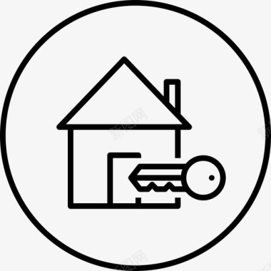 房产住宅单页住宅房产房子图标图标