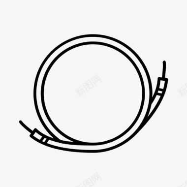 电线自行车电缆图标图标