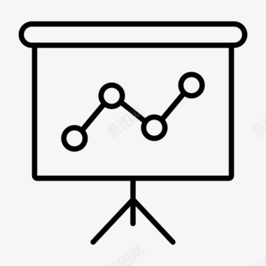 投影教学屏幕统计显示投影演示图标图标