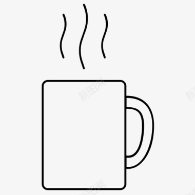 马克杯咖啡热的图标图标