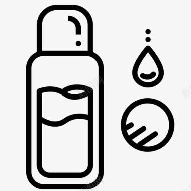 卸妆水清洁剂化妆品图标图标