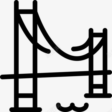 金门大桥地点旧金山图标图标