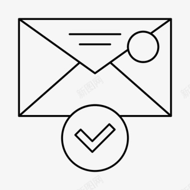 消息发送已发送邮件完成电子邮件图标图标