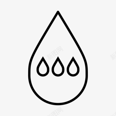 水滴水珠液体图标图标