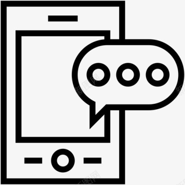 手机抖音应用手机短信聊天泡泡智能手机图标图标