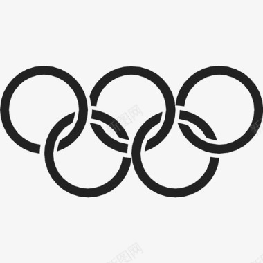 奥林匹克五环顾拜旦奥林匹克运动会图标图标
