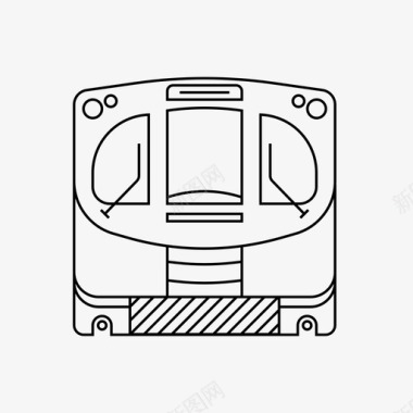 福冈地铁的标志地铁地铁车辆图标图标