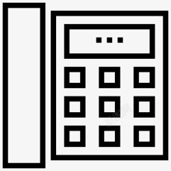 拨号显示电话座机显示器图标高清图片