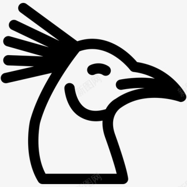 孔雀1鸟图标图标