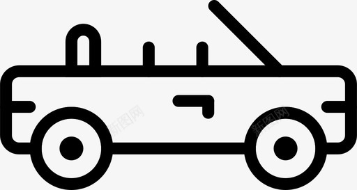 汽车轮廓跑车汽车交通工具图标图标