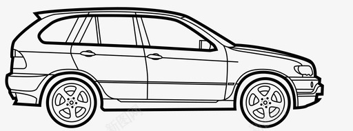 汽车宝马x5第一代汽车suv图标图标