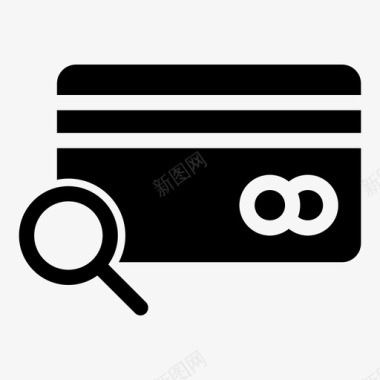 银行卡查找刷卡安全资金图标图标