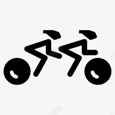 新生儿专用自行车赛道奥运会残奥会图标图标