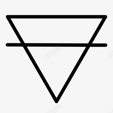 三角形线抽象几何图标图标