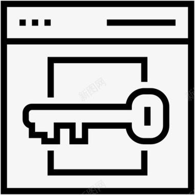 安全加密加密文档文件访问图标图标