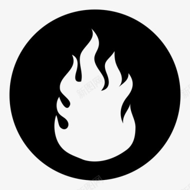 火炬素材火焰燃烧火炬图标图标