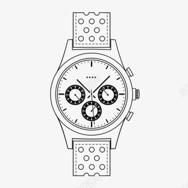 杠铃手表手表配件时钟图标图标