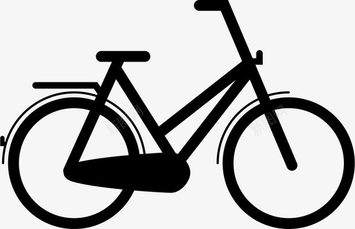自行车自行车女山地图标图标