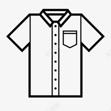 衬衫服装短袖图标图标