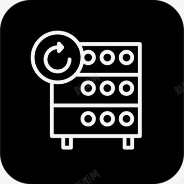 服务器数据库主机机架图标图标