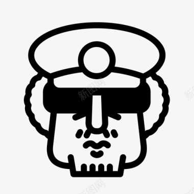 卡达菲独裁者利比亚图标图标