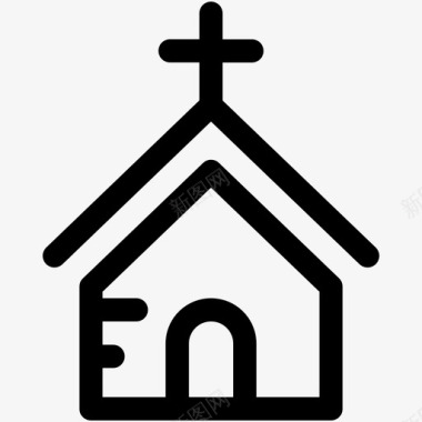教堂宗教建筑图标图标