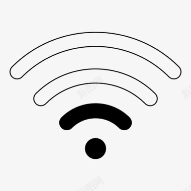 千兆无线路由器wifi低连接互联网图标图标