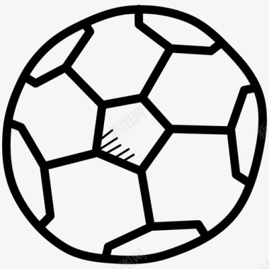 足球游戏奥林匹克涂鸦图标图标