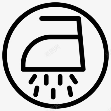 湿熨衣服洗衣图标图标