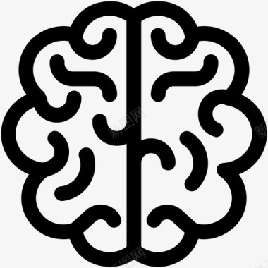 大脑身高人体器官图标图标