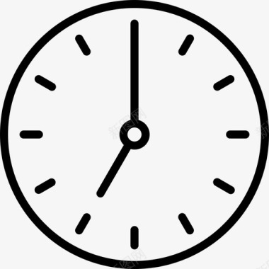 时间在流逝七点钟钟面时间图标图标