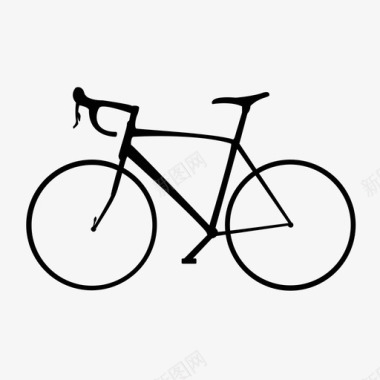 简单的自行车自行车公路自行车图标图标