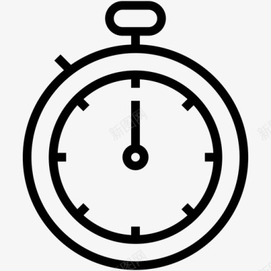 现代钟表商务计时器图标图标