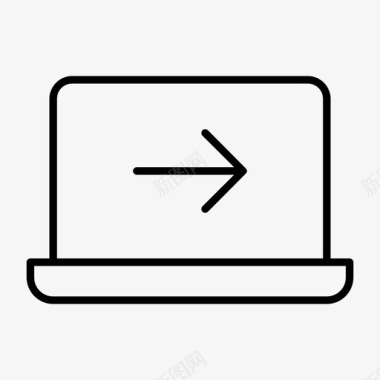 下一个笔记本笔记本电脑屏幕macbook图标图标