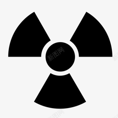 放射性核射线照片图标图标