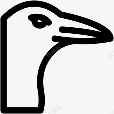 海鸥头鸥多系动物图标图标