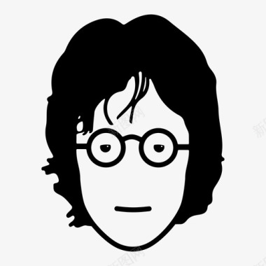 约翰列侬披头士音乐家图标图标
