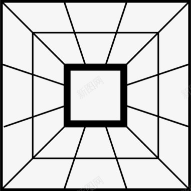多彩方形恒常游戏幻觉图标图标