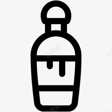 美容干细胞乳液护发素油瓶图标图标