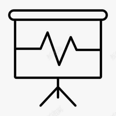 国学教学屏幕心跳显示投影演示图标图标
