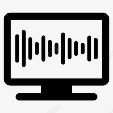 工具音频波形音频可视化工具声音图标图标