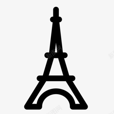巴黎图标埃菲尔铁塔法国巴黎图标图标