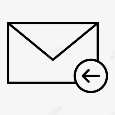消息发送电子邮件导入信封信件图标图标