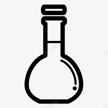 容量瓶化学实验室图标图标