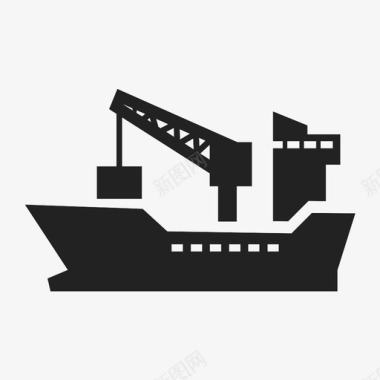 船货物港口图标图标