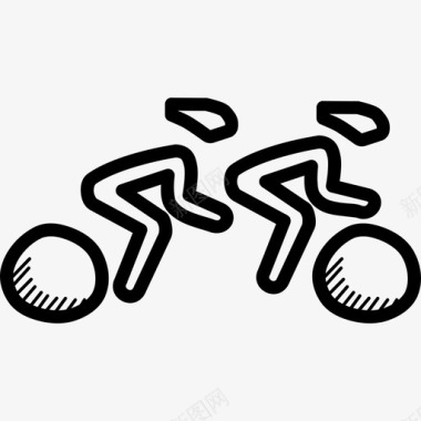 自行车赛道奥运会残奥会图标图标