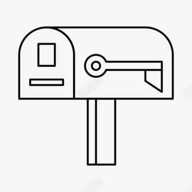 时尚信封设计邮箱信封收件箱图标图标