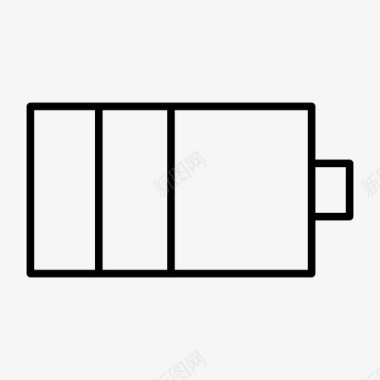 正负极电池电池状态充电能量图标图标