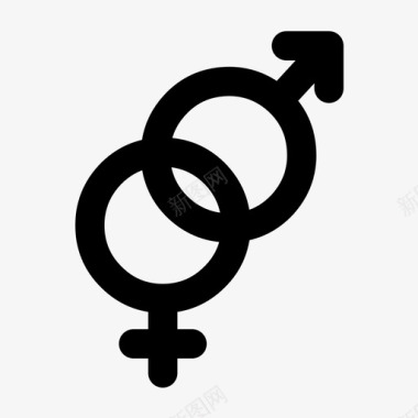 异性关系联系异性恋图标图标