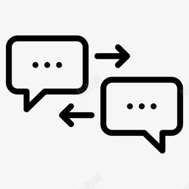 交流对话沟通客户图标图标